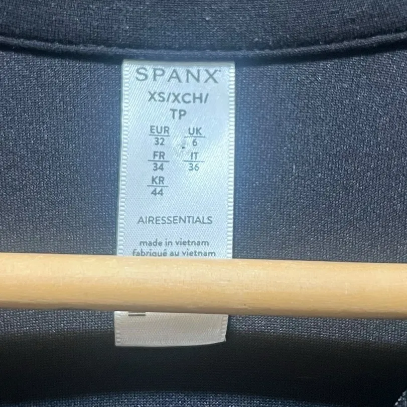 Spanx Black AirEssentials 1/2 Zip Pullover Sweatshirt Size XS - Image 7