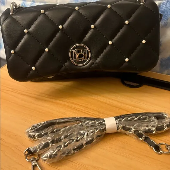 COPY - Studio Badgley Mischka Quilted Vegan Leather Shoulder Bag - Image 2