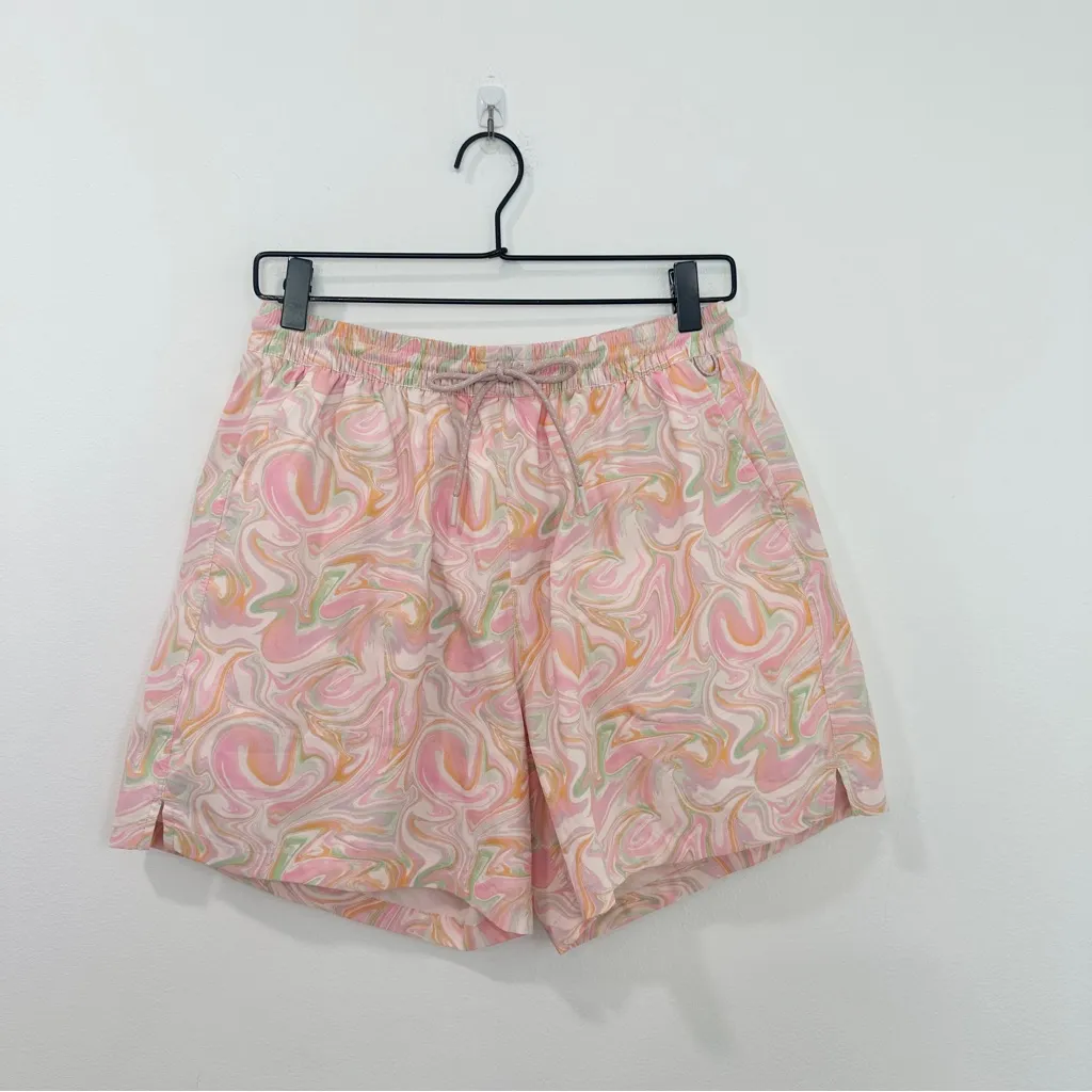 Outdoor Voices SolarCool Camp Collar 5" Short Set Pink Marble Size medium - Image 7