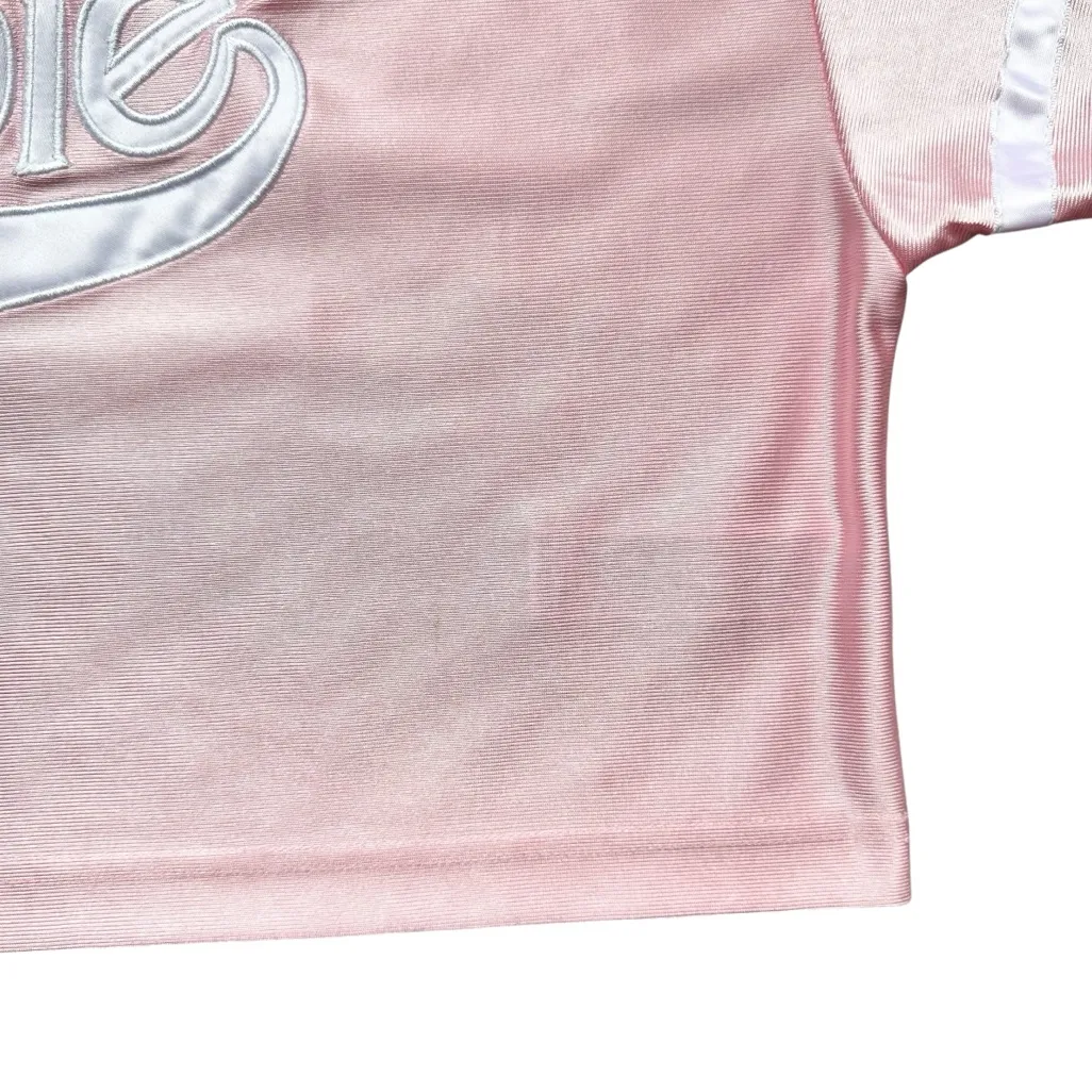 🔃Barbie Logo Pink Crop Top Size M - Image 7