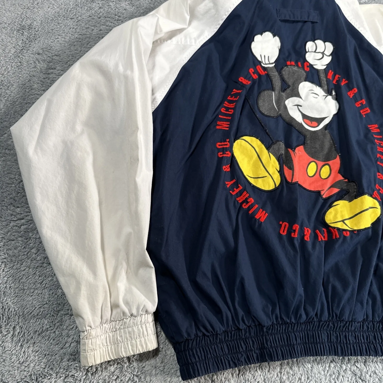 Vintage Mickey & Company Jacket Unisex Size Medium Hong Kong Retro Disney 80s - Image 5