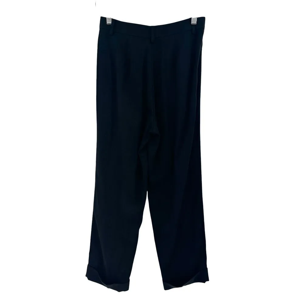 Everlane The‎ Put-Together Pleat Pants Trousers Draped Lyocell Black Size 2 - Image 6