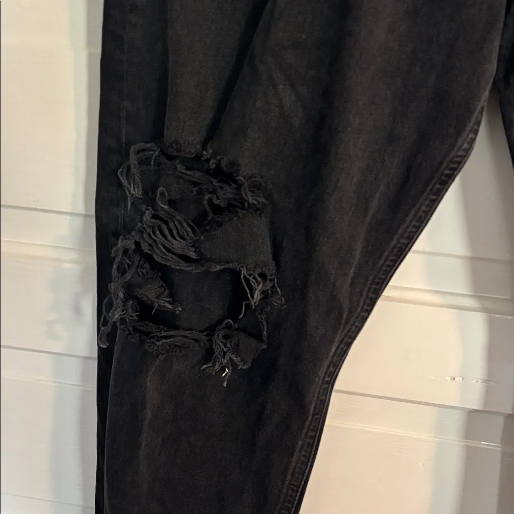 AGOLDE  Womens 90s Black Relaxed Jeans - Image 2