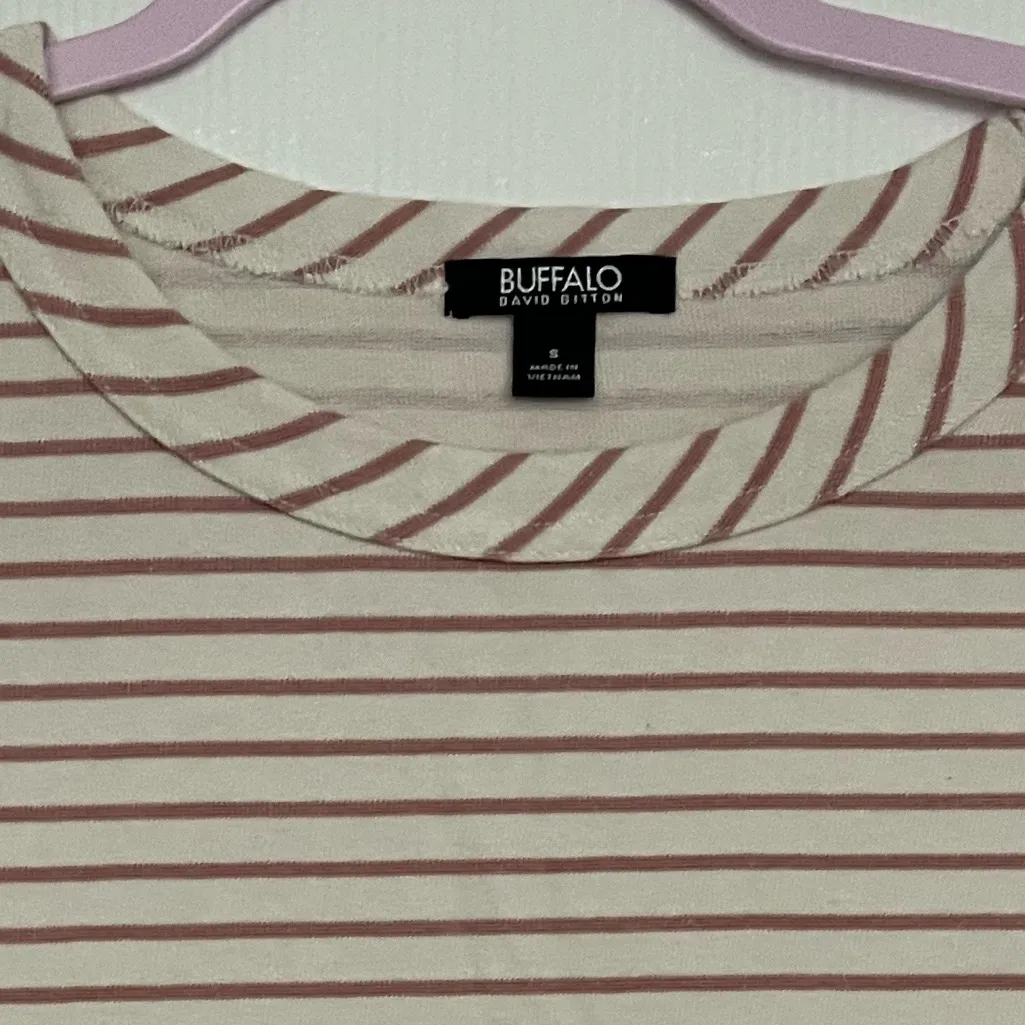 Buffalo David Bitton Cream Short Sleeve Tee - Image 2