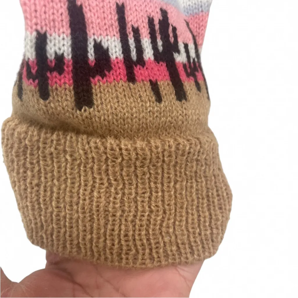 Patterned Blue and Brown Sweater. Size undefined - Image 3