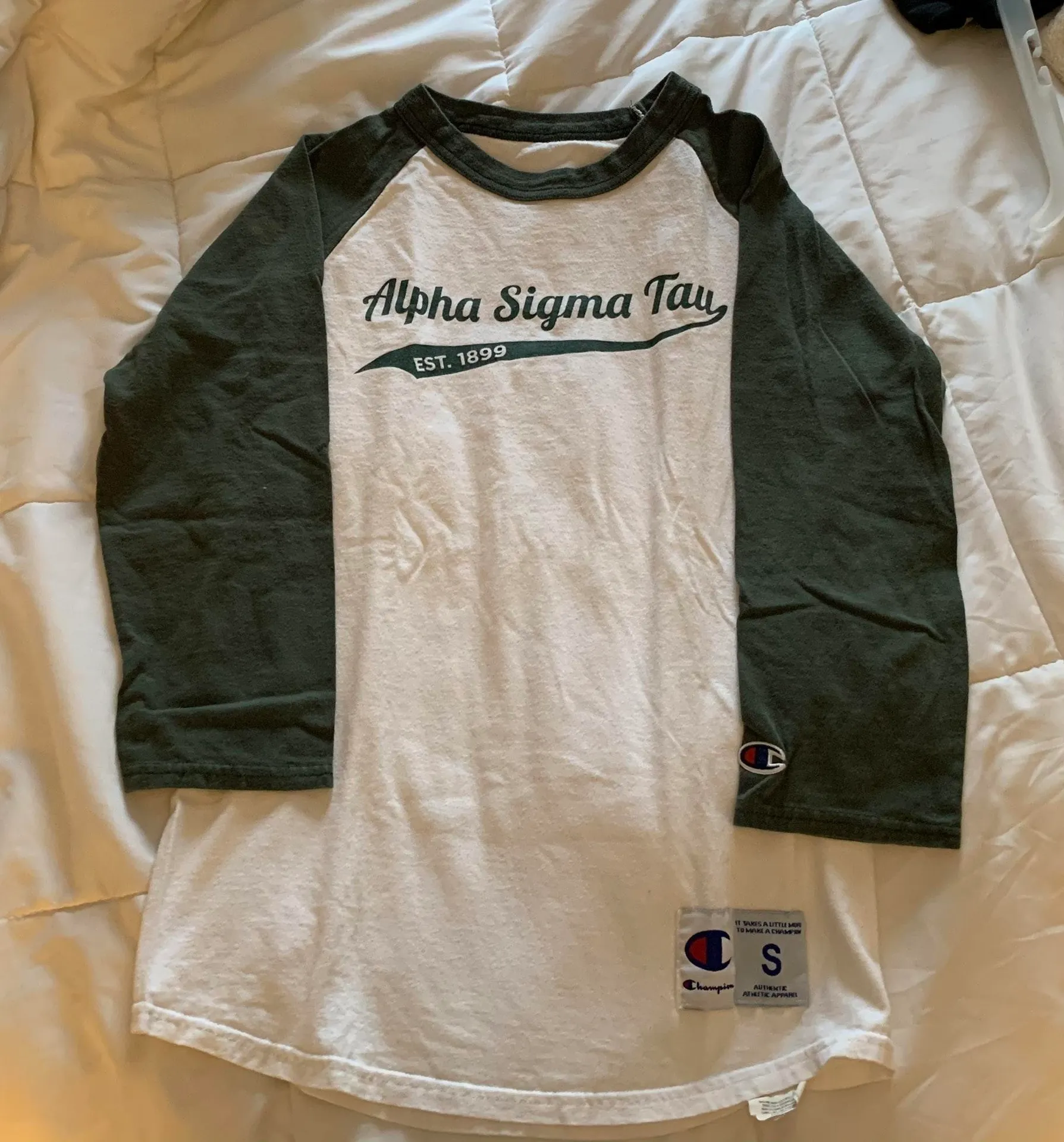 Champion Alpha sigma Tau Baseball Tee  - Image 3