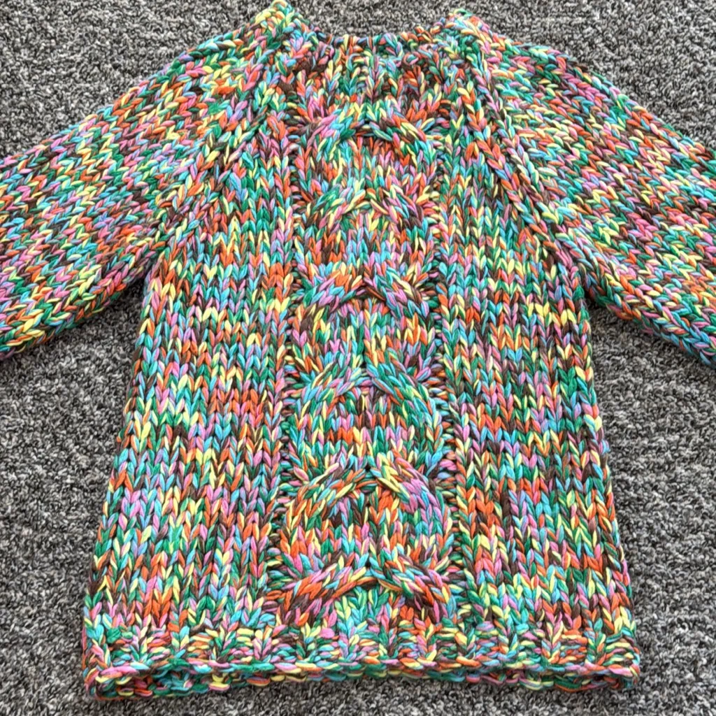 Colorful Knit Sweater - Image 3