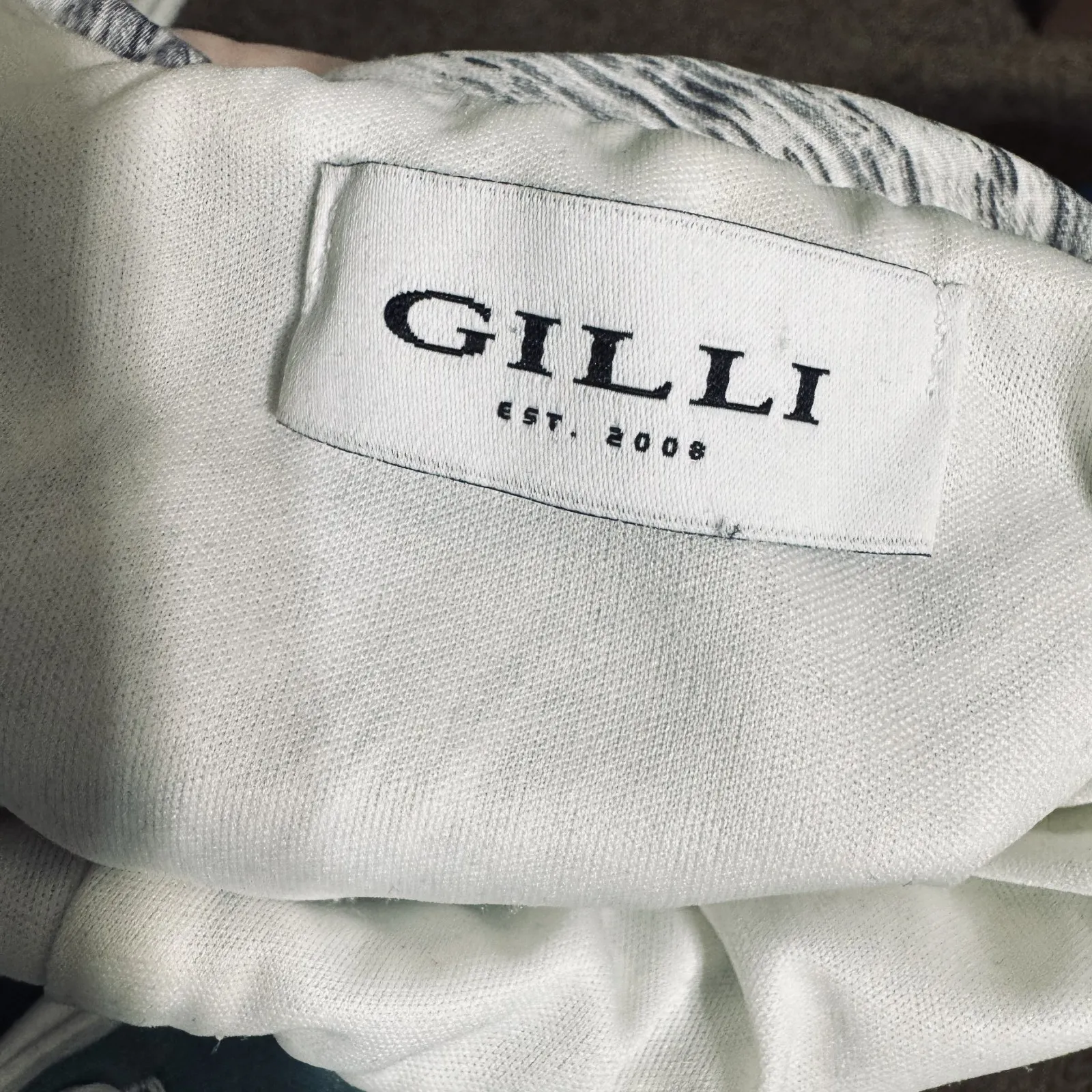 Gilli Grey Skirt Pull on Midi Elastic Waist Sz L career office stretchy straight Gray Size L - Image 4