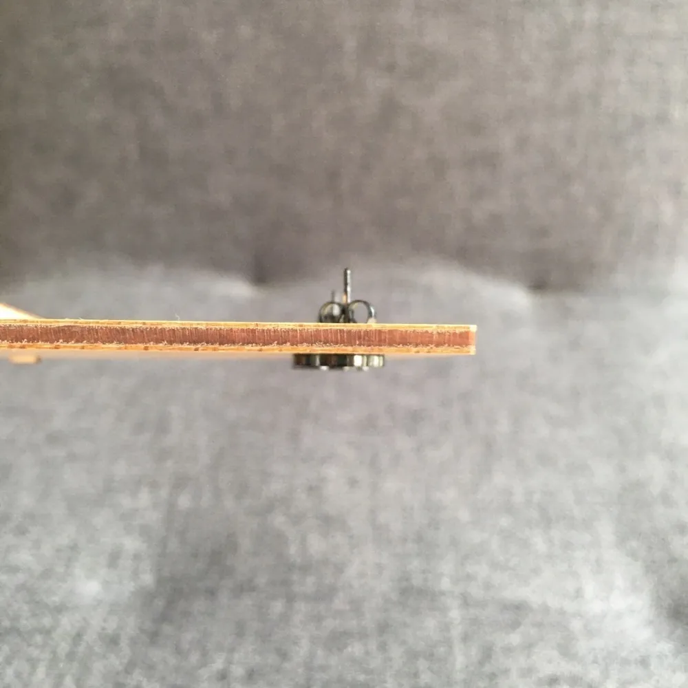 Paw Print Cut Out Stainless Steel Fashion Stud Earrings, GUNMETAL BLACK - Image 9