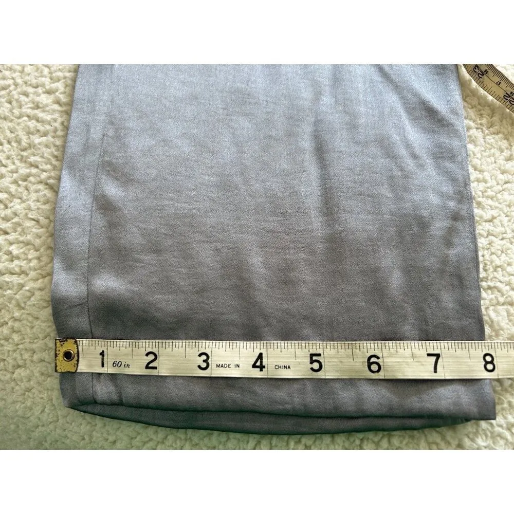 Madewell Straight Leg Full Length Pants in Satin Dusk Grey Size XXS (#2) - Image 10