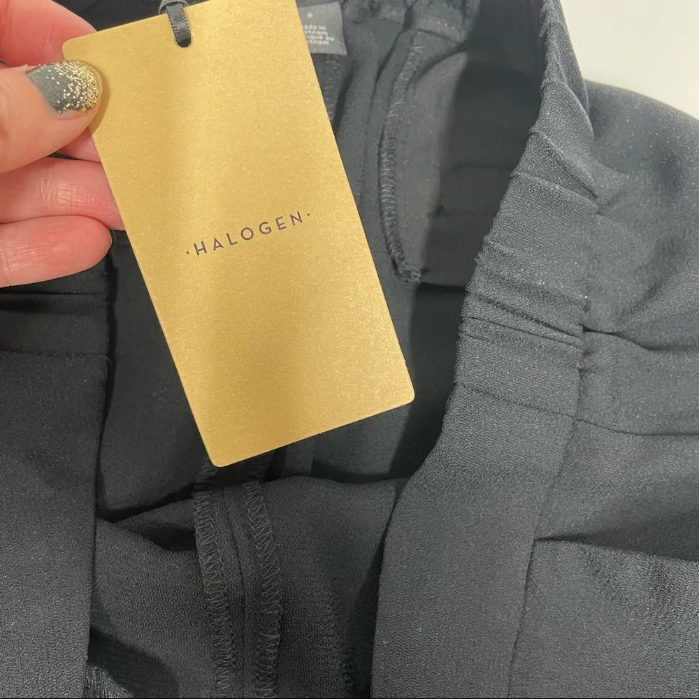 NEW Halogen Black High Waisted Pull On Elastic Waist Shorts Size Small - Image 5