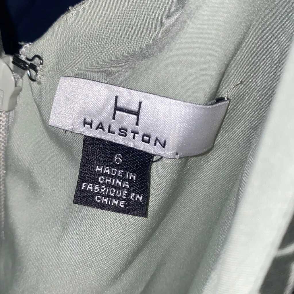 Halston Heritage Soft Green Dress - Image 6