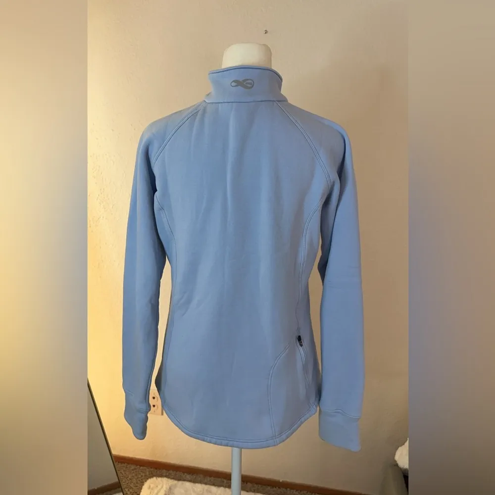 REI Women’s Half Zip Blue Pullover Size Medium - Image 4