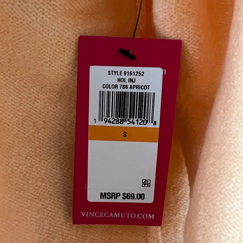 Vince Camuto Apricot Cardigan Open Front Knit Sweater Size S, New w/Tag - Image 6