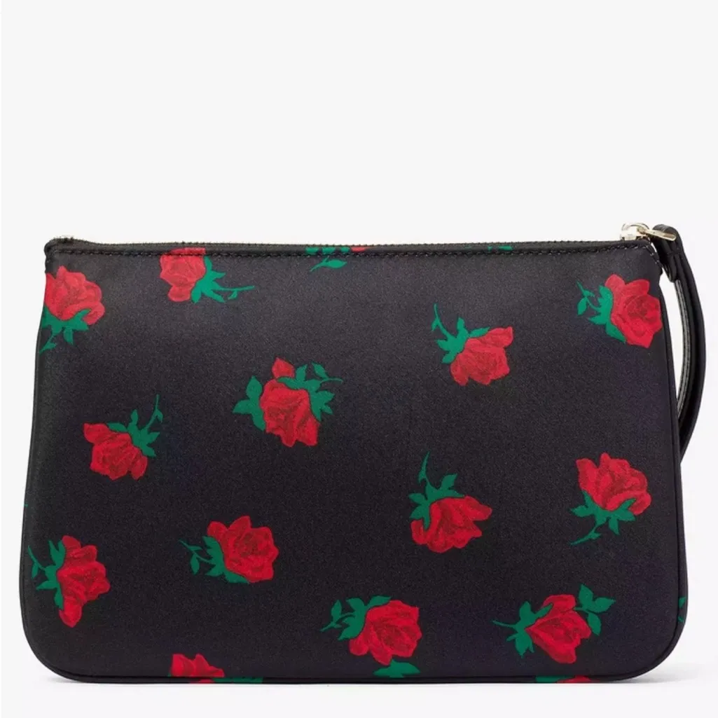 Kate Spade New York Chelsea The Little Better Floral Wristlet Pouch - Rose Toss - Image 2