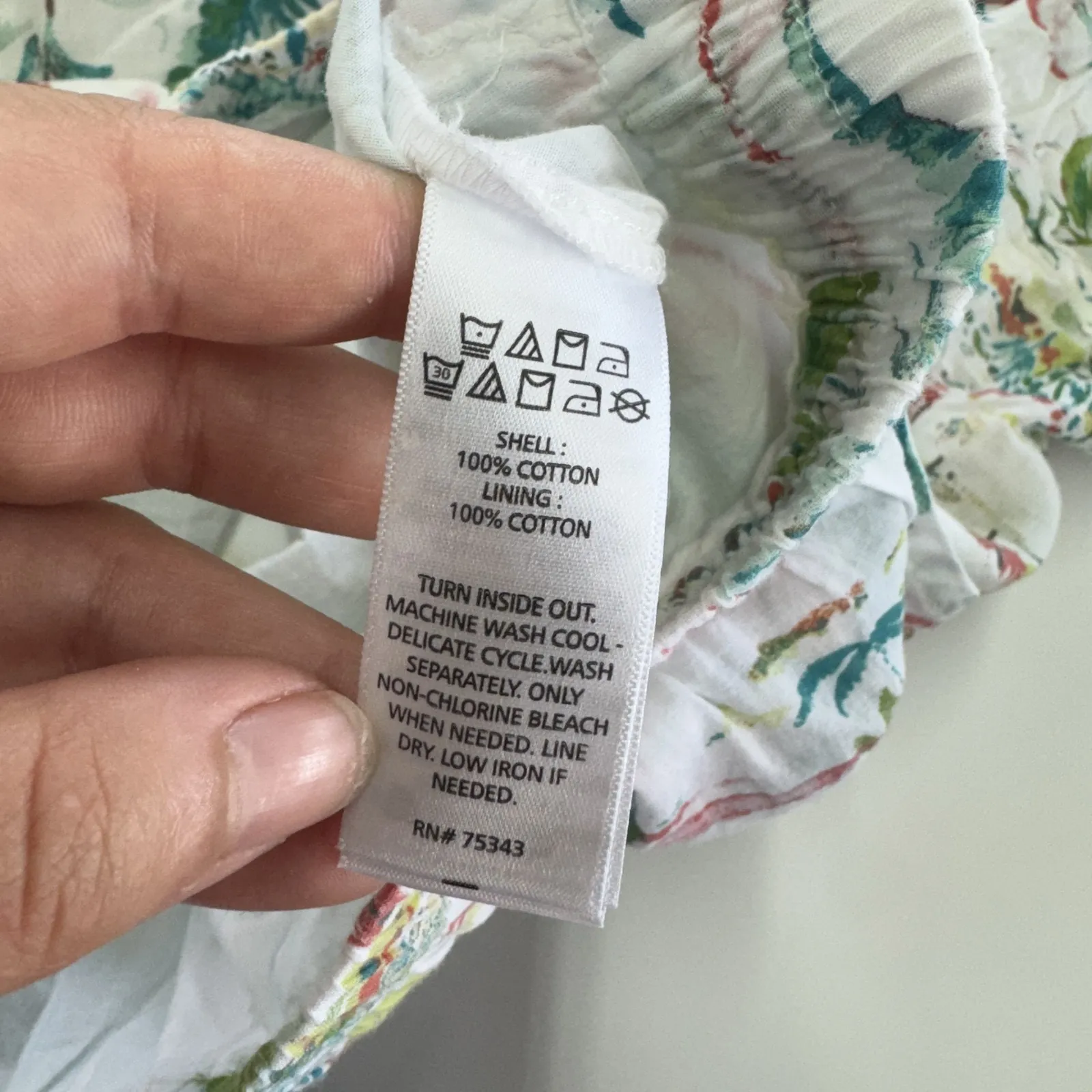 Sigrid Olsen Skirt Womens Small White Botanical Floral Ruffle Hem Summer Mini - Image 4