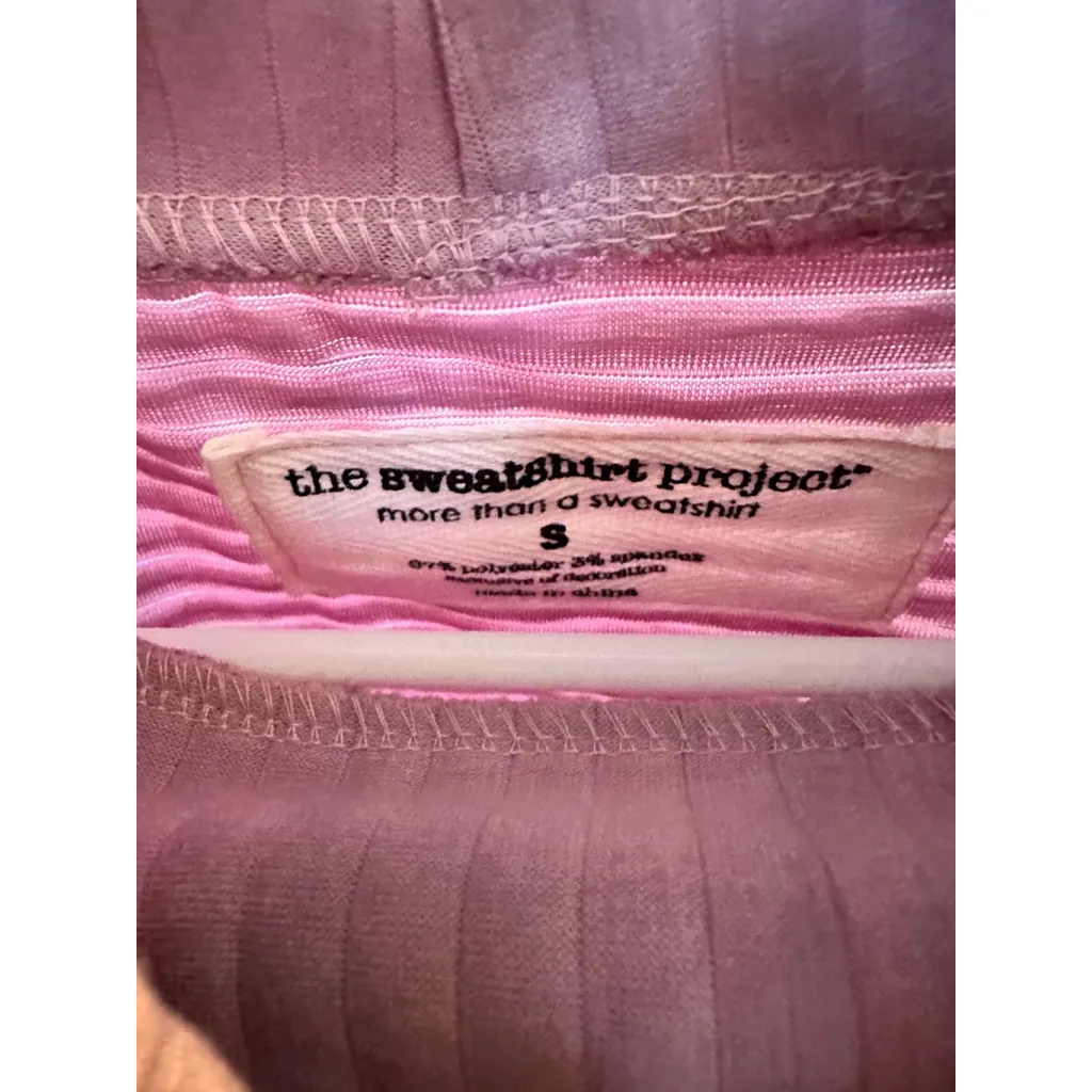 The Sweatshirt Project Mauve Ribbed Side Zip Mock Neck Pullover Sweatshirt S Pink Size undefined - Image 8