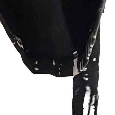 Ann Taylor Loft Petites‎ Womens Tank Dress Size 0P Black Gray Stretch Waist Tie - Image 6