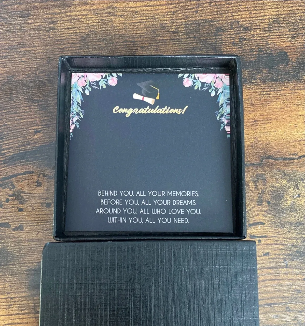 2021 Graduation Cross Necklace Gold - Image 2