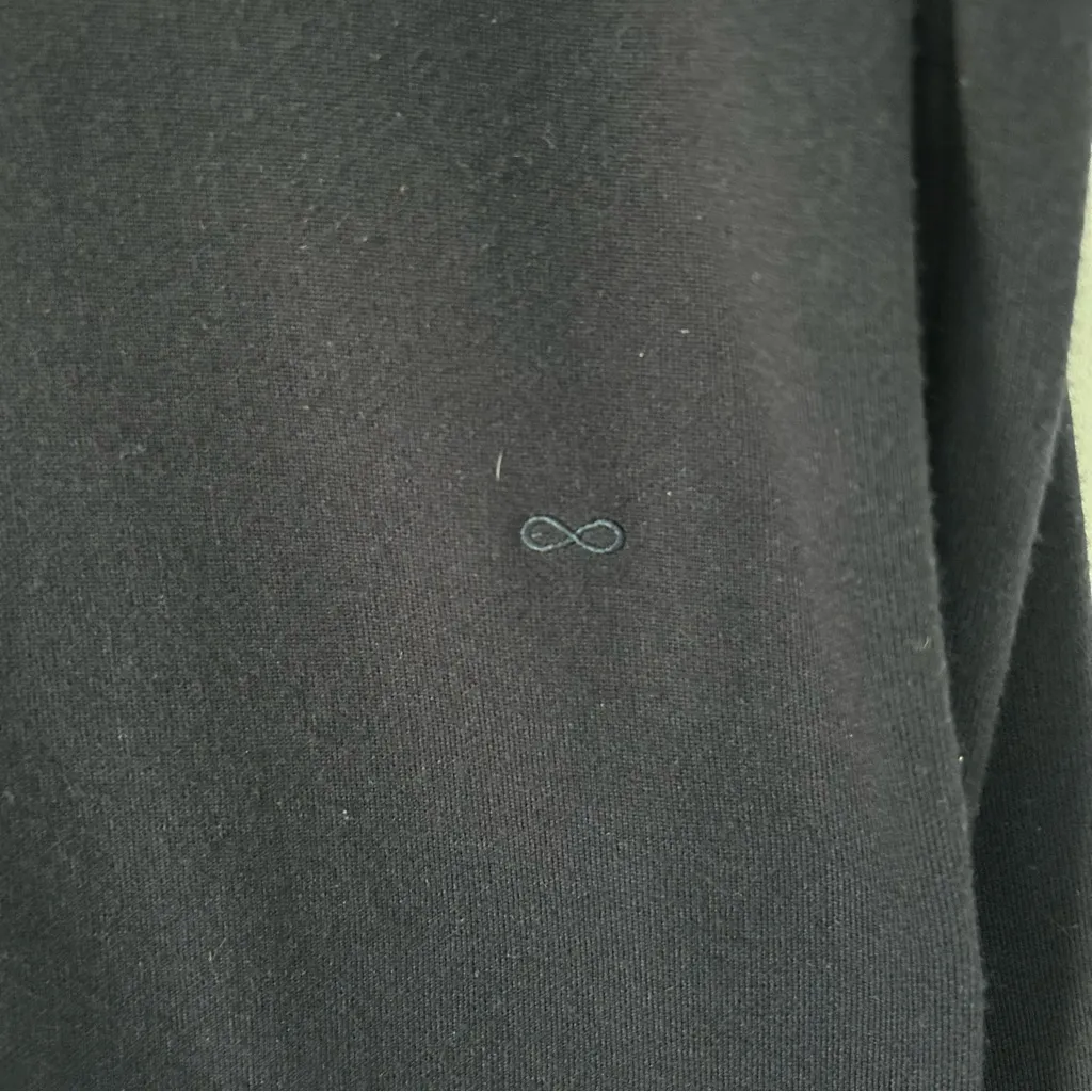 Sminfinity Navy Blue Merino Wool Long Sleeve Side Slit Oversized Knit Tunic XS - Image 7