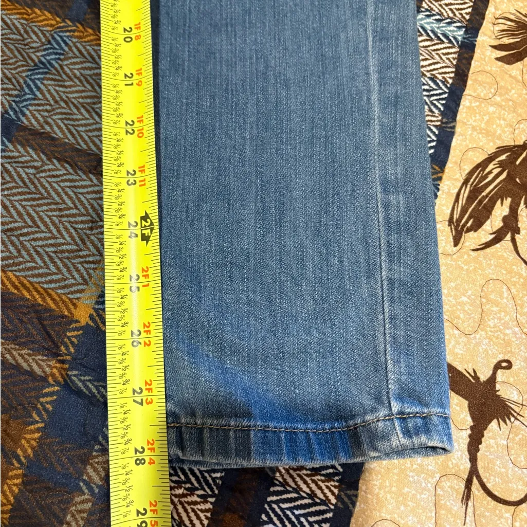 White House Black Market The Girlfriend Jeans Size 2 Skinny Stretch Distressed - Image 10