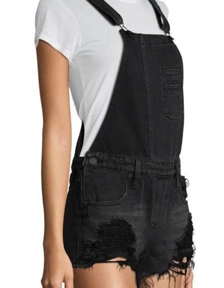 BLANK NYC Black Short Overalls - Image 2