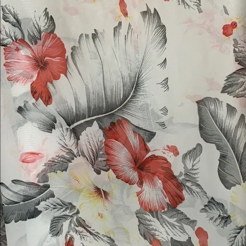 SHEIN sheer floral print tassel hem kimono XS - Image 14