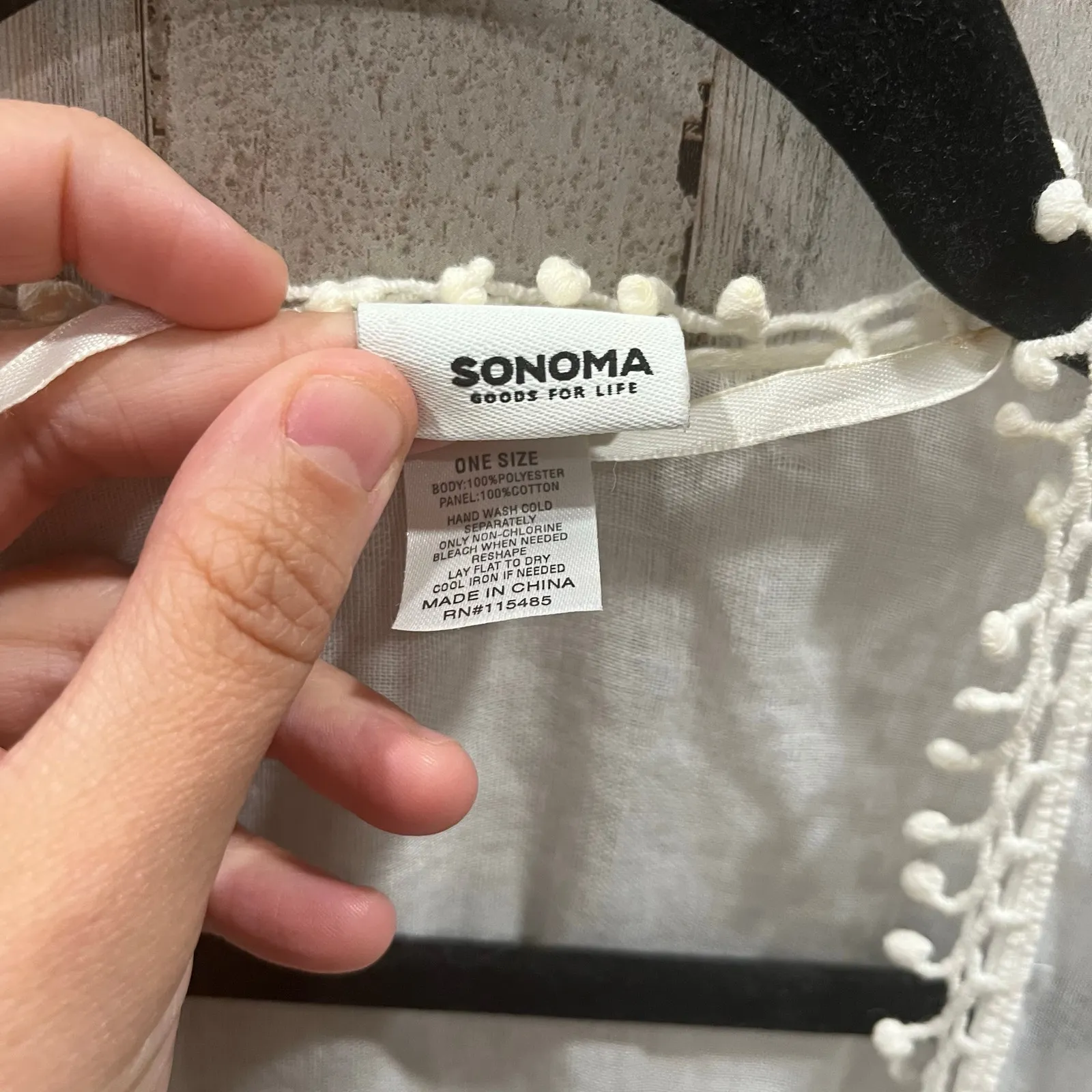 Sonoma White Sheer Lightweight Lace Boho Kimono Bridal Honeymoon Girly One Size - Image 3