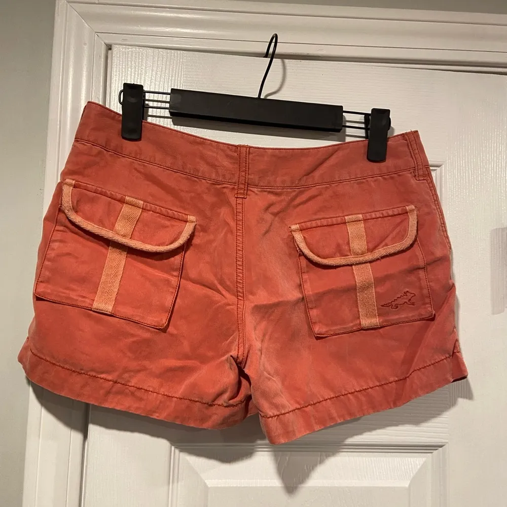 Horny Toad Size 2 Coral Mid Rise Soft Zip Up Snap Outdoor Hiking Shorts - Image 4