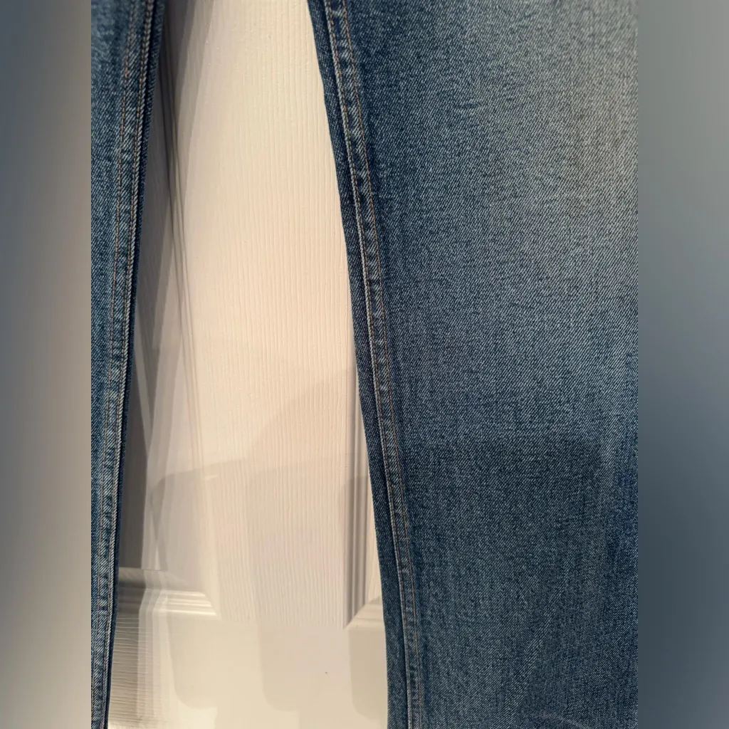 REDONE Women’s Blue Stove Pipe High Rise Straight Jeans Size 26 - Image 10