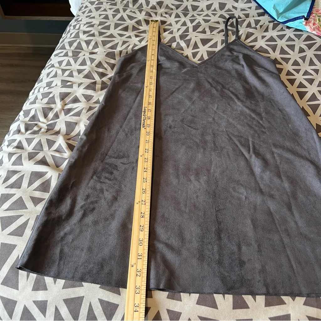 Aritzia Wilfred‎ Free Vivienne Dress Vegan Suede V Neck Sleeveless - Image 14