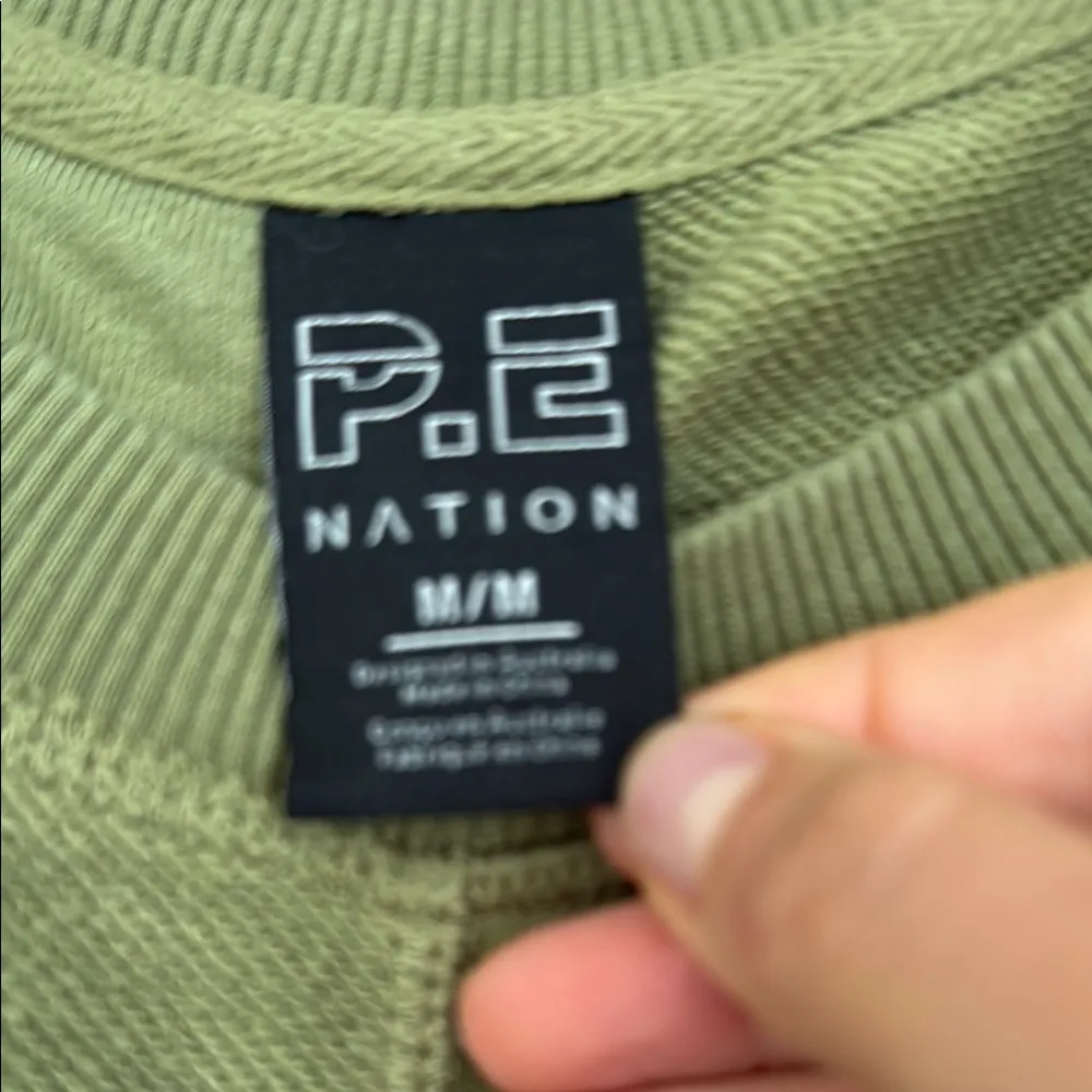P.E Nation Women’s Olive Pullover Green Size M - Image 3
