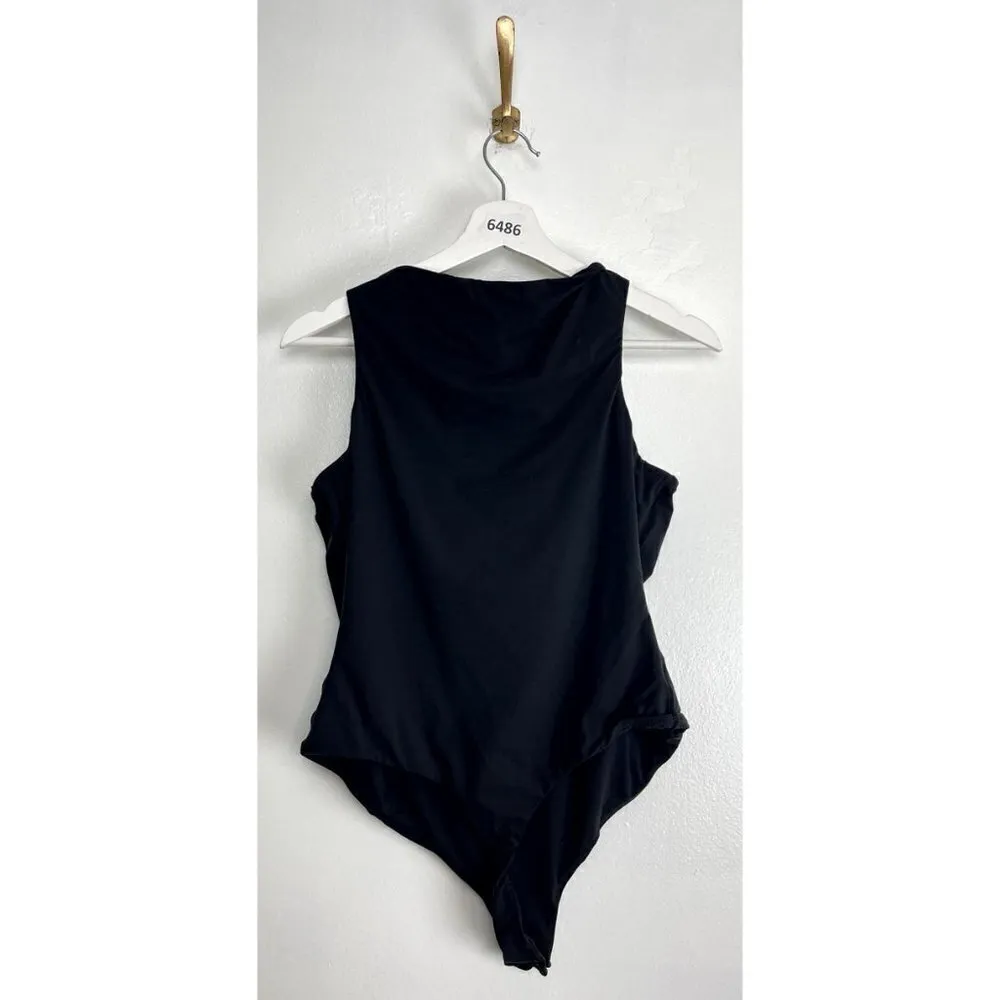 SKIMS Fits Everybody High Neck Bodysuit in Onyx Black Size 4X - Image 8
