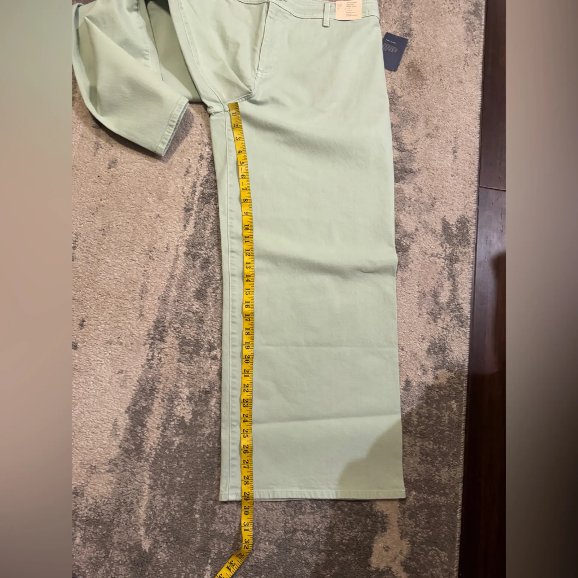 NWT Universal Thread Light Green High-Rise Wide-Leg Jeans - Image 7