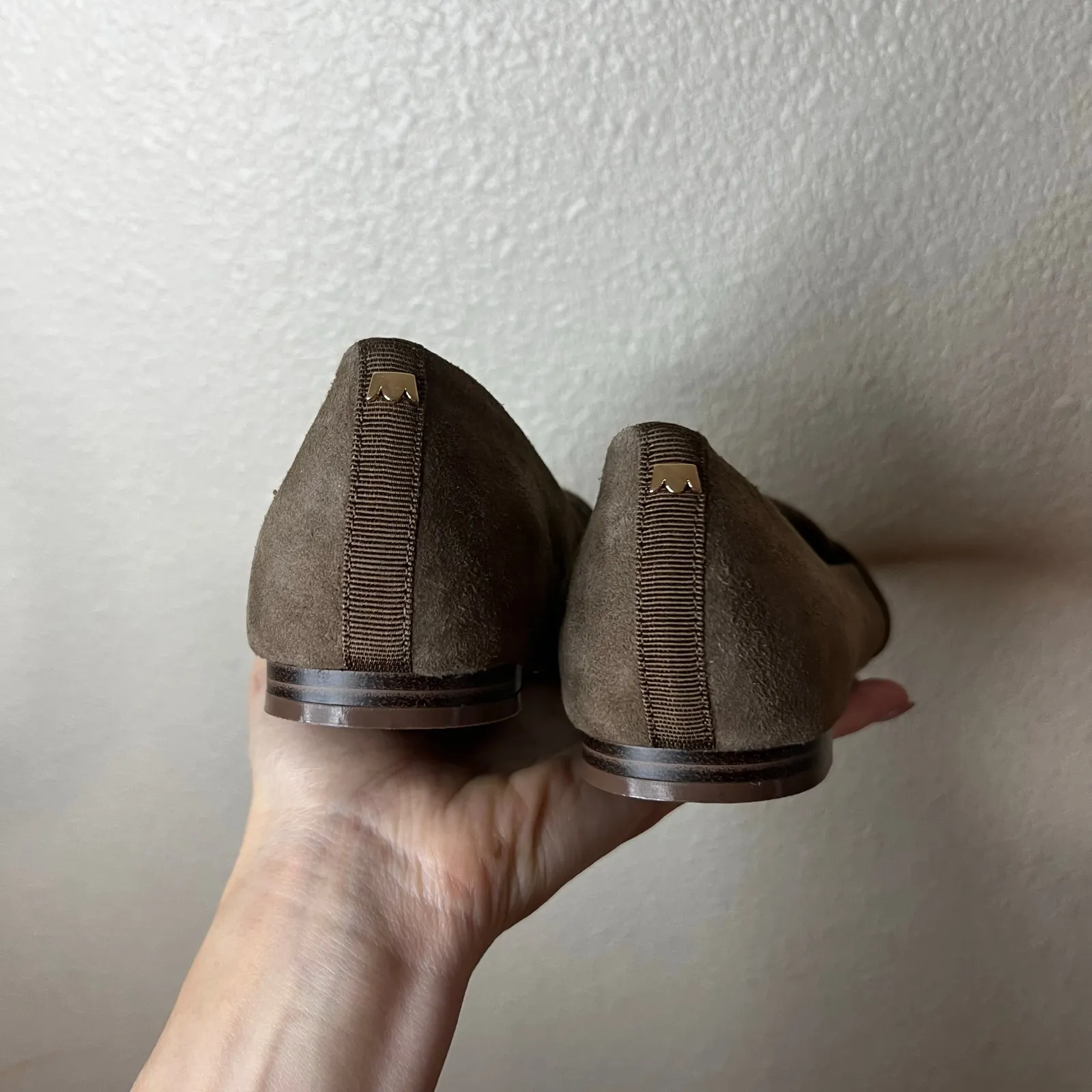 Birdies The Blackbird suede metallic flats in oak shimmer brown NEW 5 - Image 5