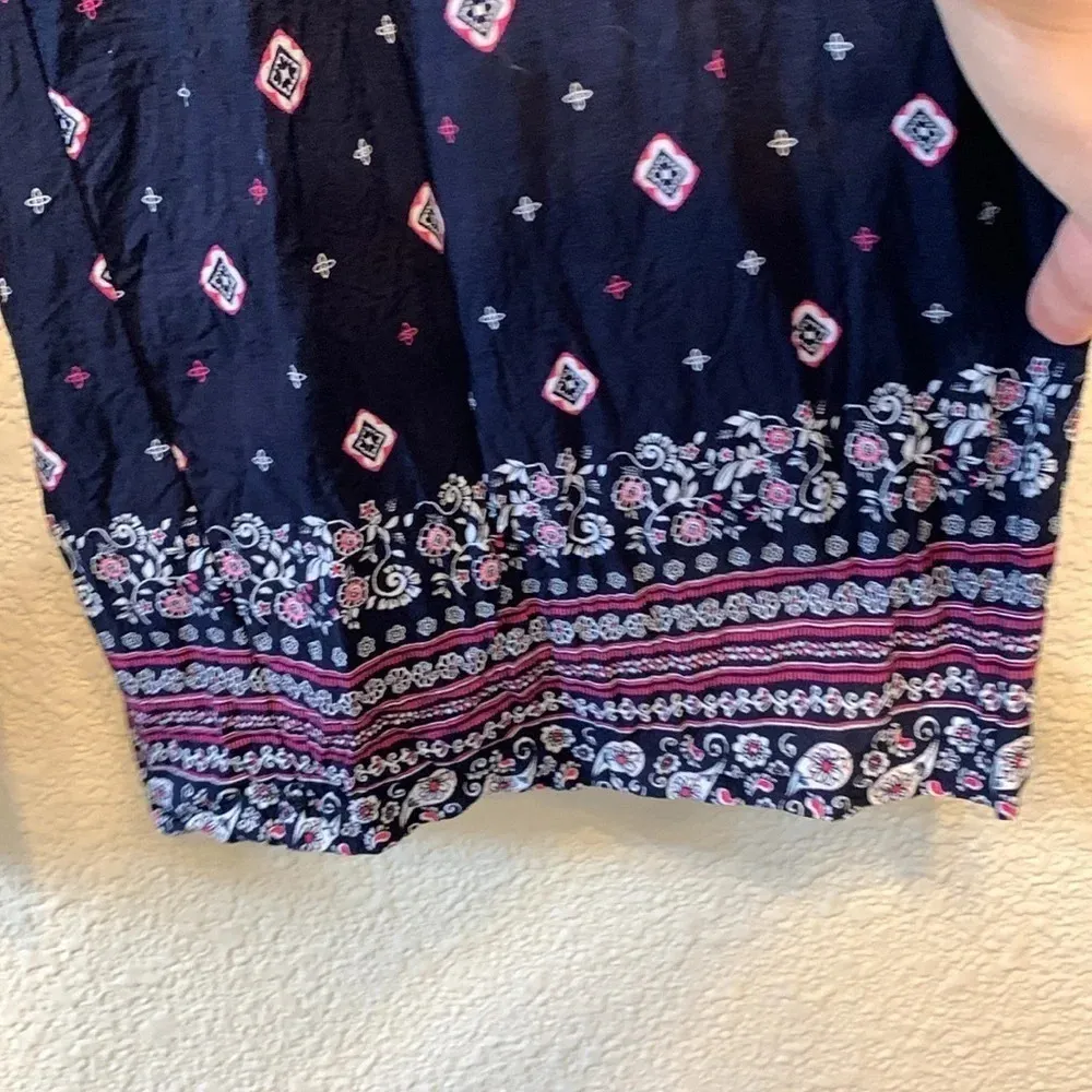 Shosho paisley jumpsuit sz s casual fall preppy boho festival concert country - Image 5