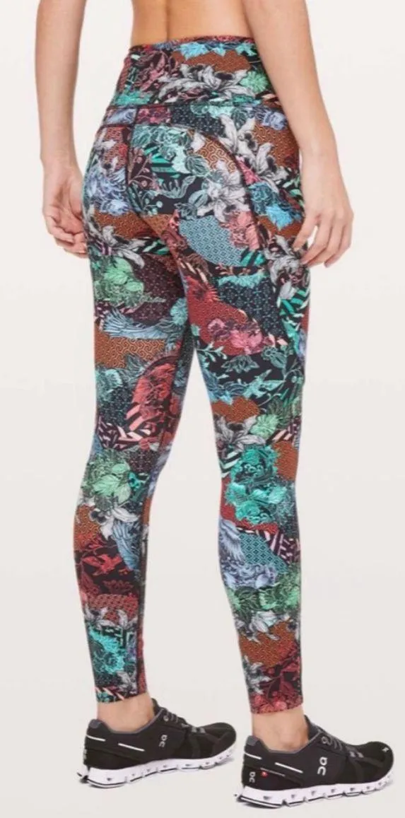 Lululemon RARE fast & free floral print leggings - Image 2