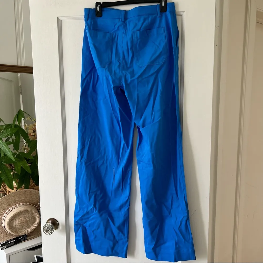 J. Crew Wide-leg chino pant in blue size 8T NWT - Image 6