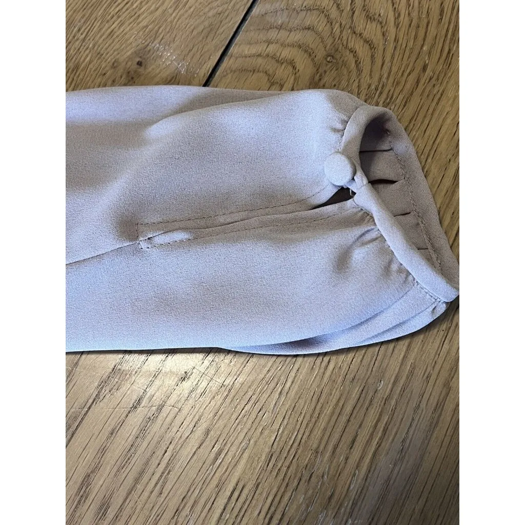 Vtg‎ 1980s Pleated Dress Tan Monica Richards of California Dress Size 10 Classic - Image 16