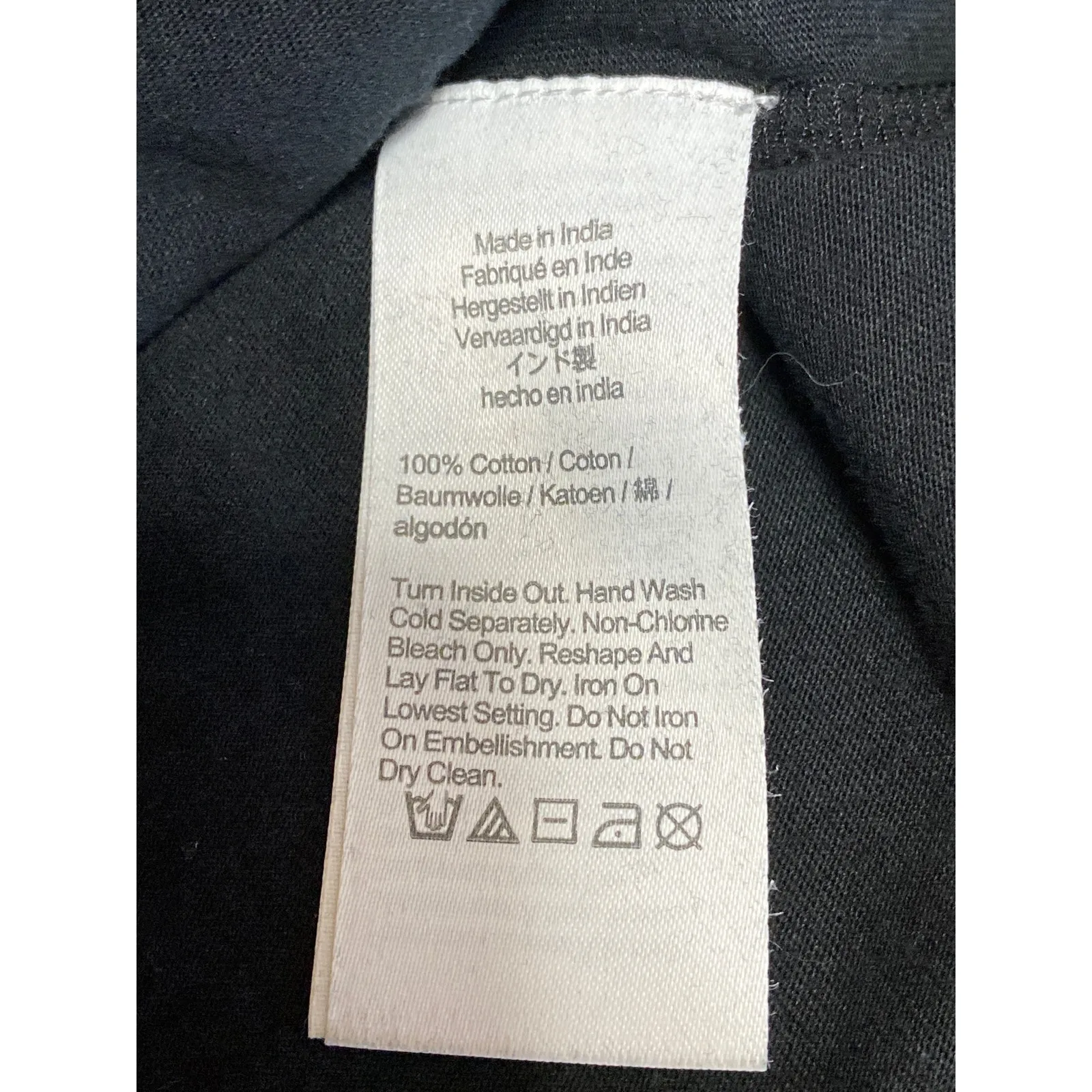 J.Crew Womens Black Floral 3D Embellished Short Sleeve T Shirt Blouse Top Size S - Image 4