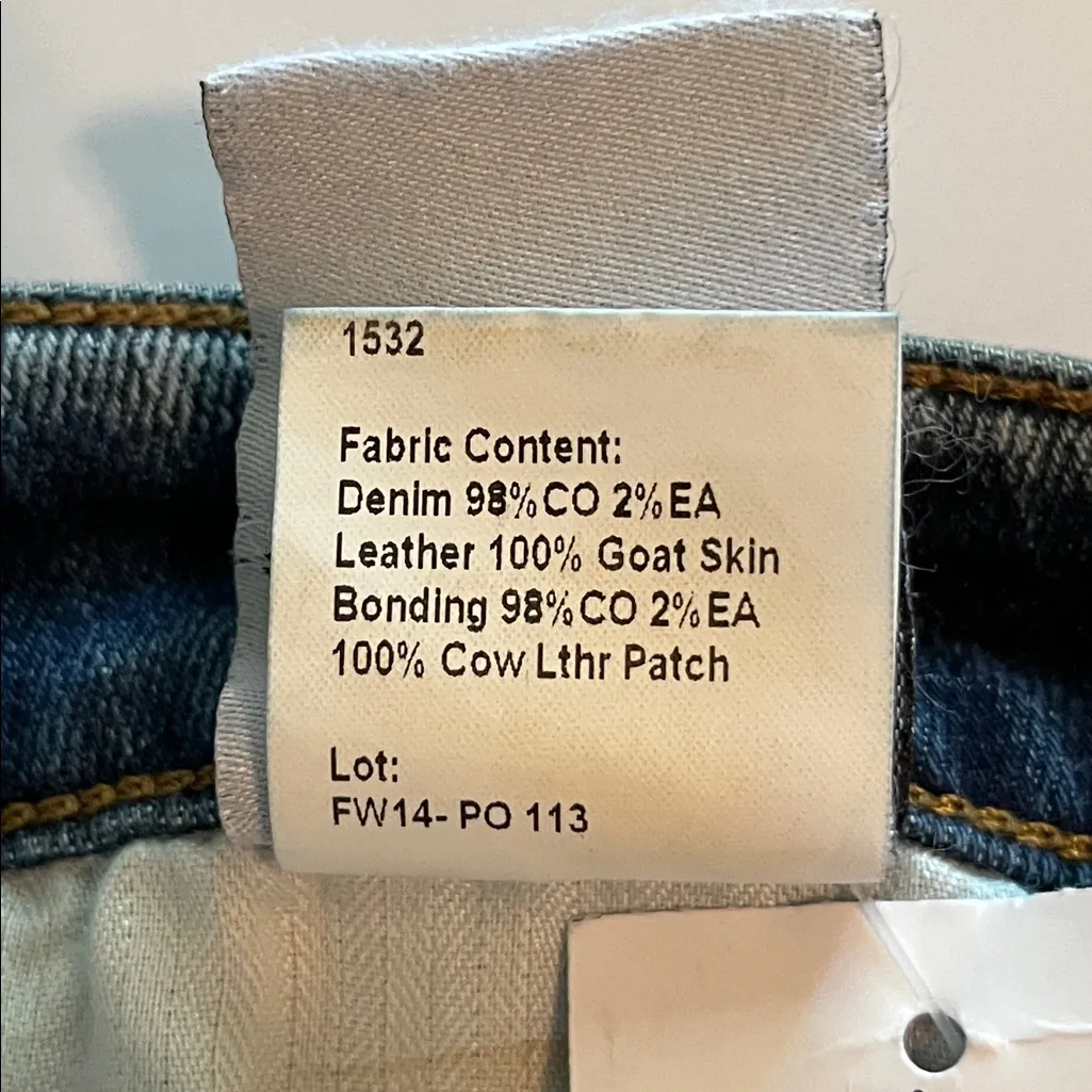 R13 Chaps Mid Rise Size NWT 27 - Image 12