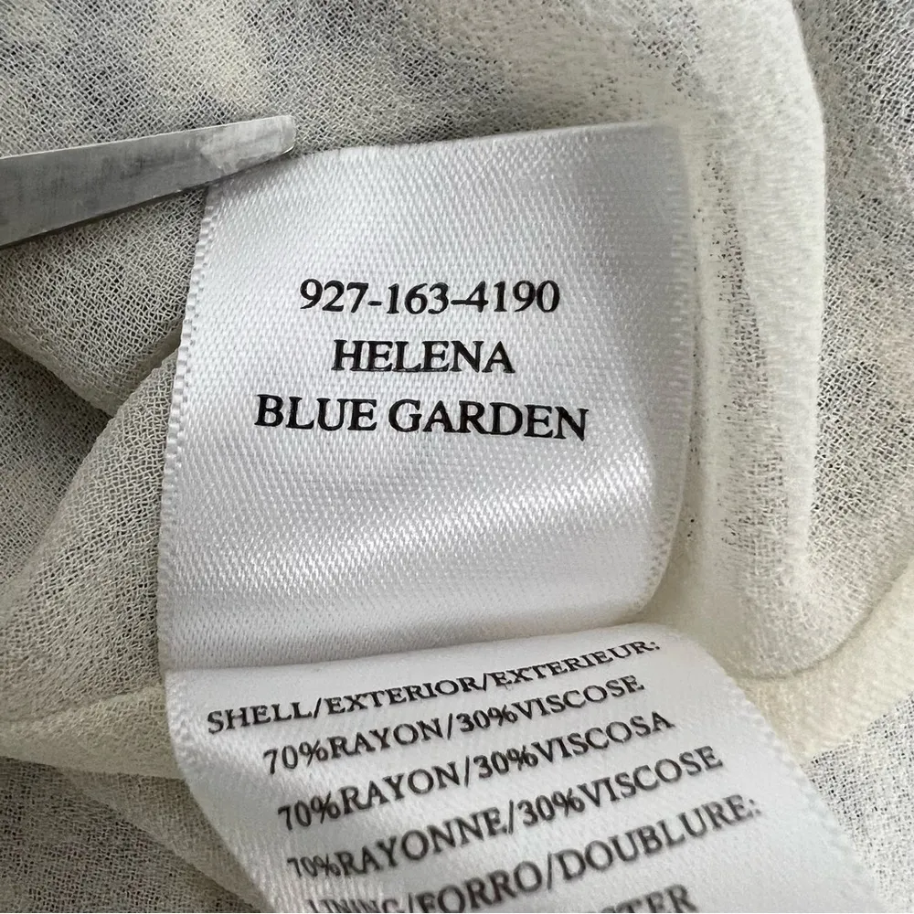 Rails  Helena Dress in Blue Garden Floral Print Mini Dress White/Blue Size XL - Image 11