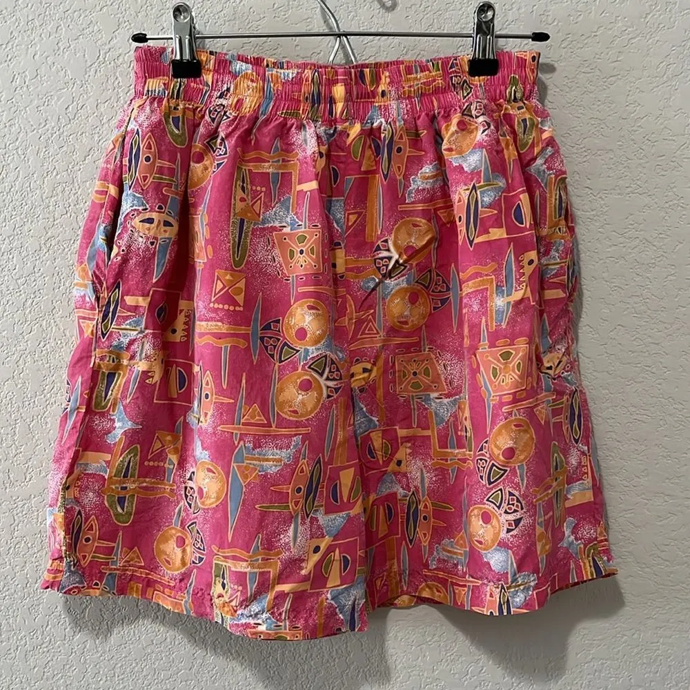 CASUAL ISLE Vintage 80/90's 100% Silk Two Piece Short/Tank Set, Size S Pink - Image 9