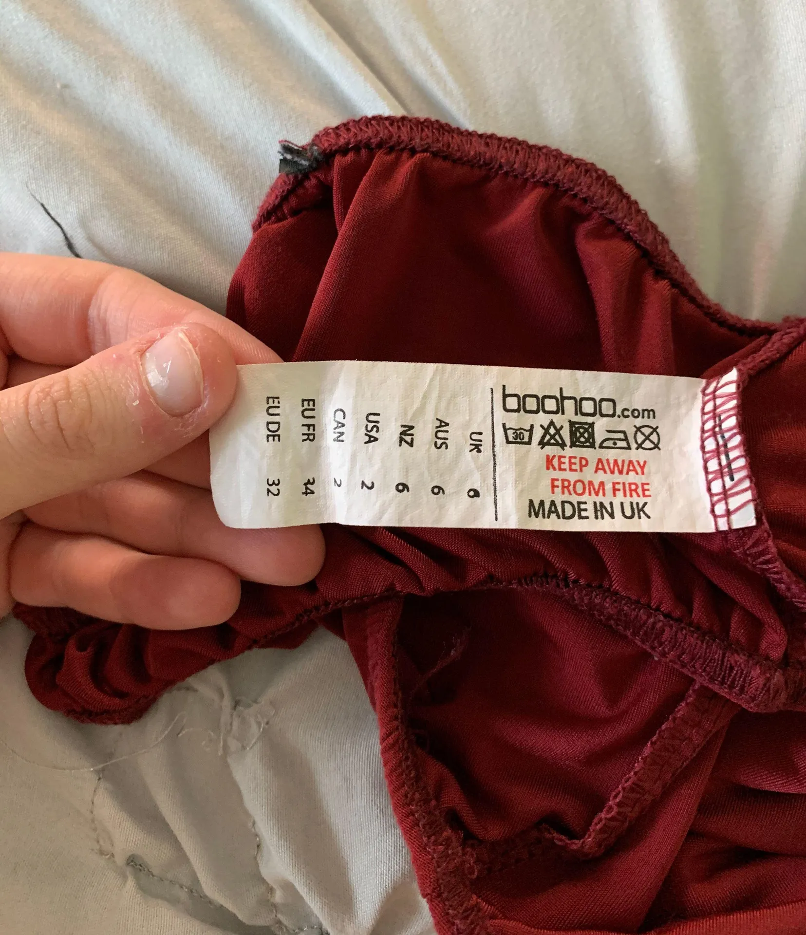 Boohoo Red Maroon Bodysuit  - Image 5