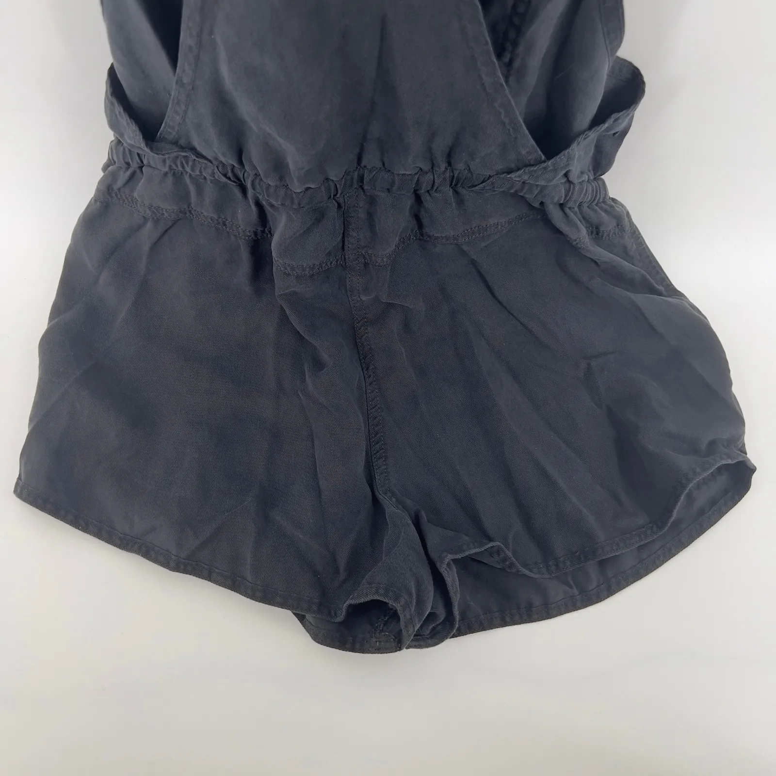 Wilfred Free Beatriz Drawstring Overalls Romper Black Women S Pockets Drawstring - Image 7