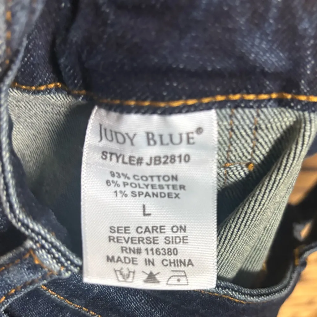 Judy Blue Denim Overall Dress Size Large - Image 9