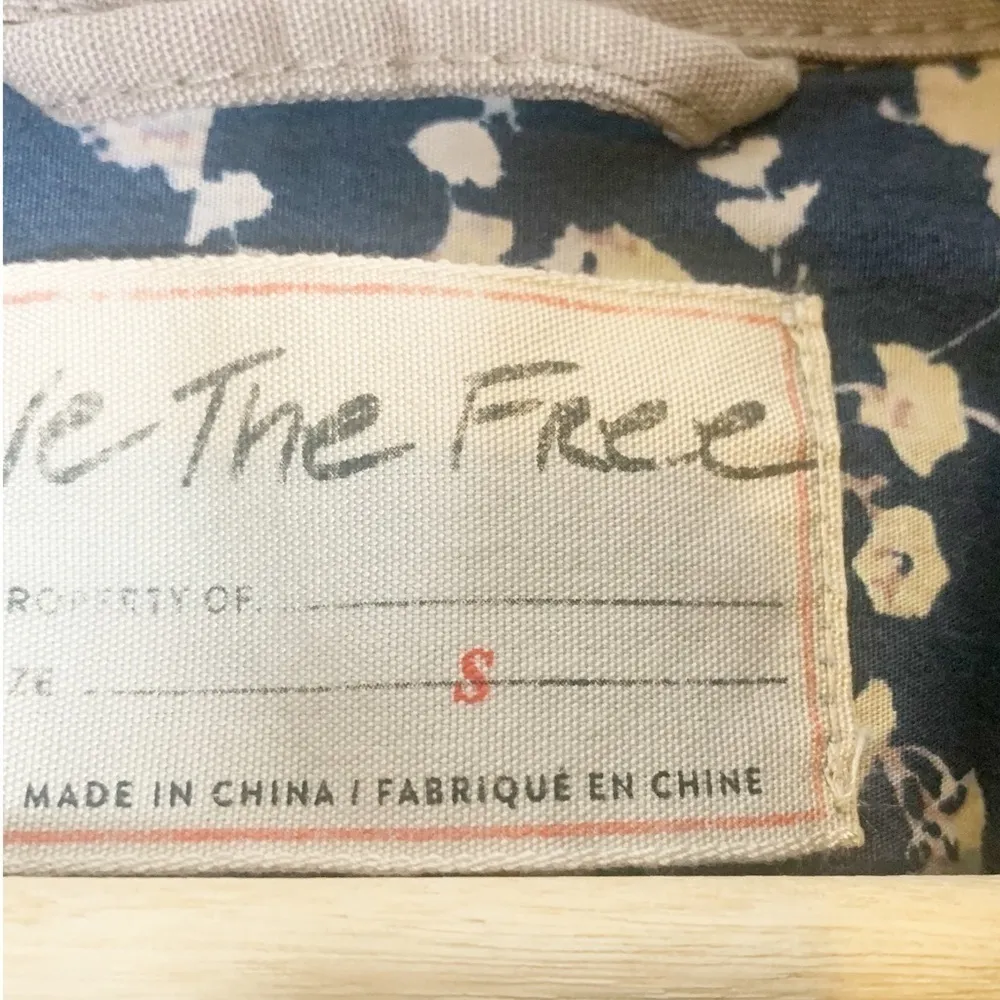 Free People We the Free Apollo Distressed Utility Jacket Size Small - Image 9