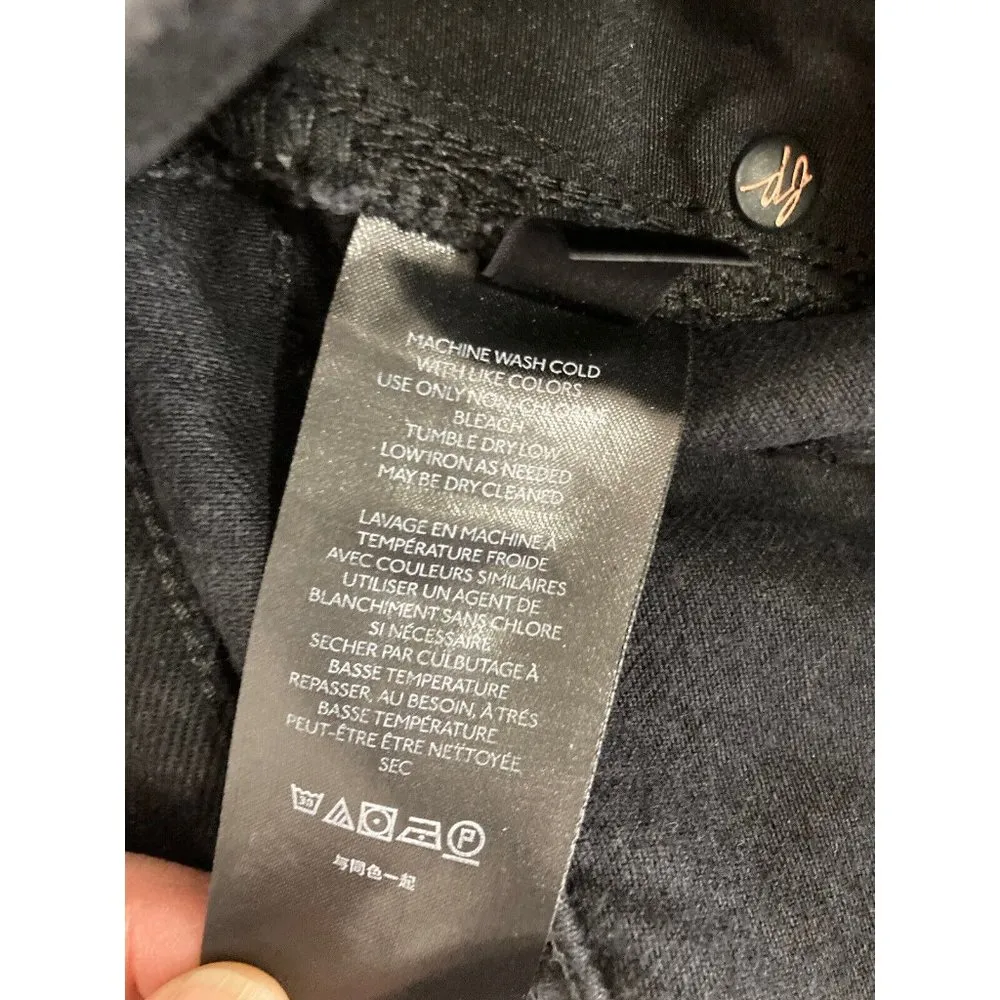 New We The Free Black Out Jeans Womens Size 30 Tapered Leg Casual Denim Pant - Image 7