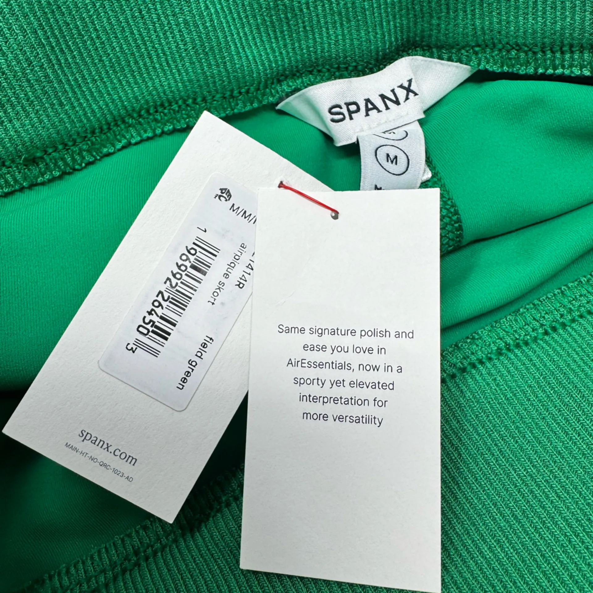 Spanx  Air Pique Skort Field Green NWT M - Image 5