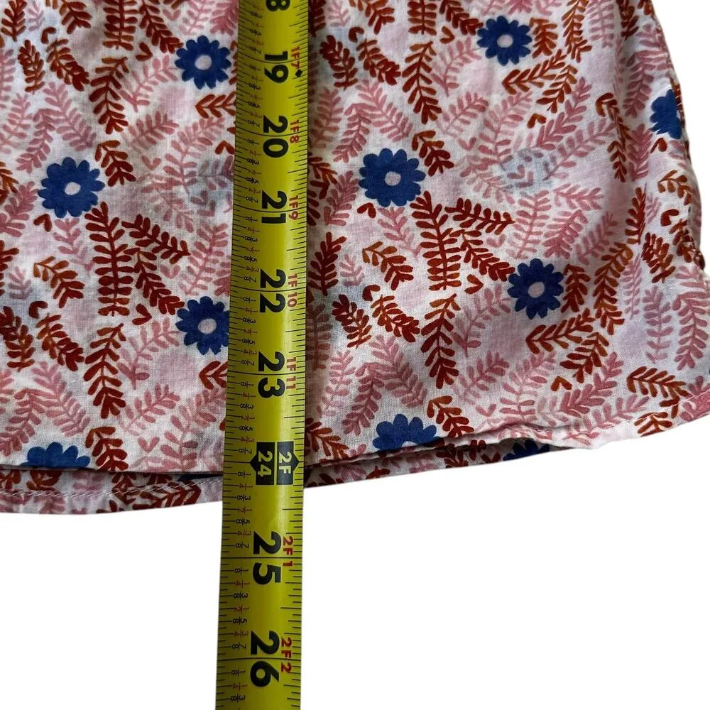 Talbots Multicolor Floral Blouse Women Basic Top Petite Size Medium | 6-19 - Image 6